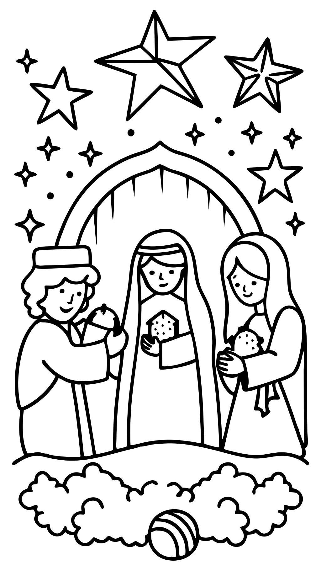 luke 2 christmas bible verse coloring pages